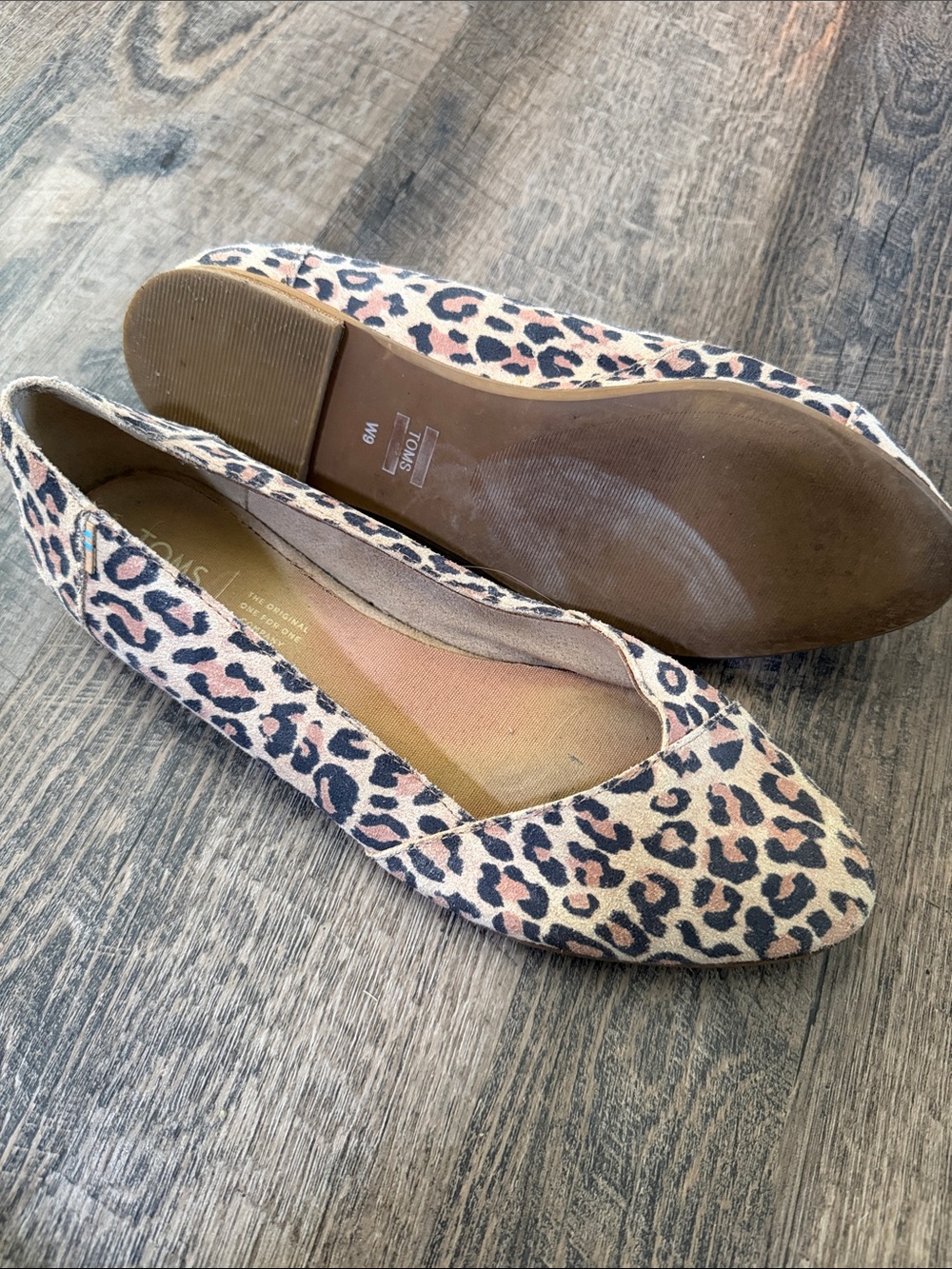 Toms Leopard Print Women's Ballet Flats - Pink/Beige